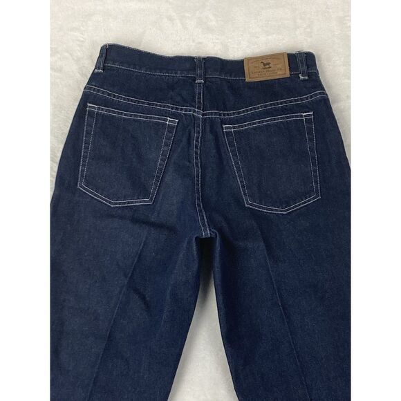 Lauren Jeans Co. Premium Womens Jeans Mid Rise Blue Dark Wash‎ Denim Size 2P - Picture 13 of 16